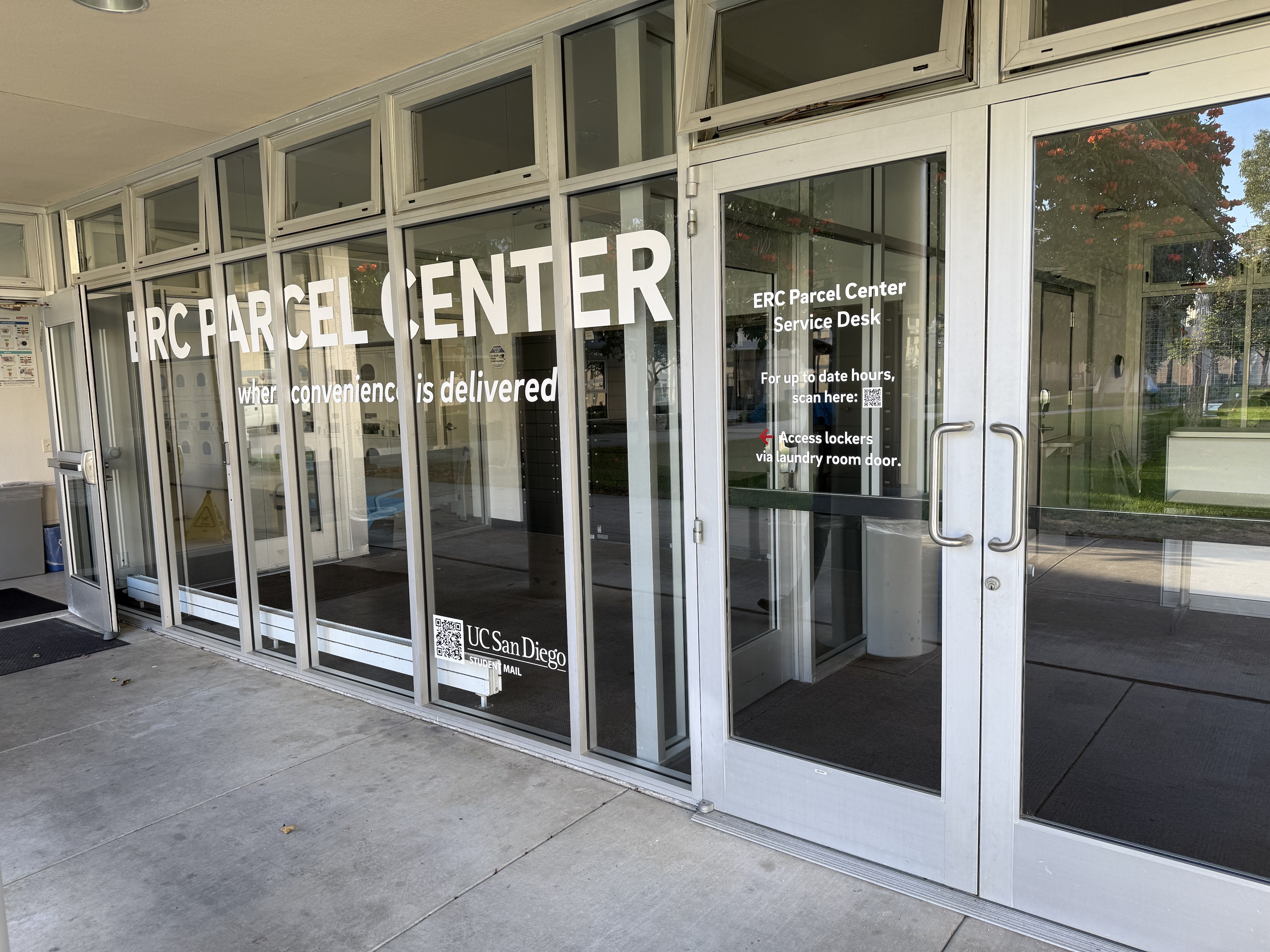 Exterior of the ERC parcel center